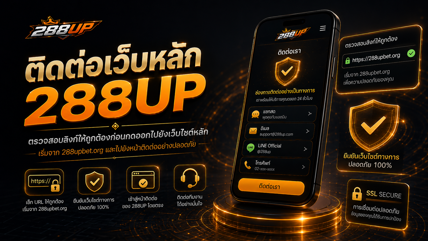 รายละเอียดที่ควรระบุเมื่อติดต่อ 288up.live เกี่ยวกับบทความ ลิงก์เสีย และหน้าเว็บ