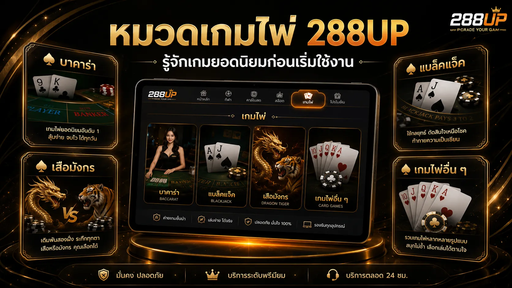 วิธีอ่านข้อมูลเกมไพ่ 288UP สำหรับผู้เริ่มต้น