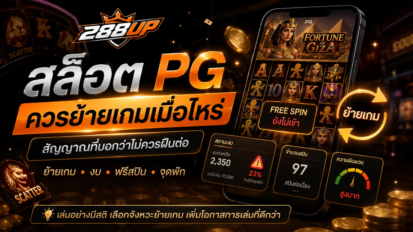 สล็อต PG ควรย้ายเกมเมื่อไหร่ สัญญาณที่บอกว่าไม่ควรฝืนต่อ