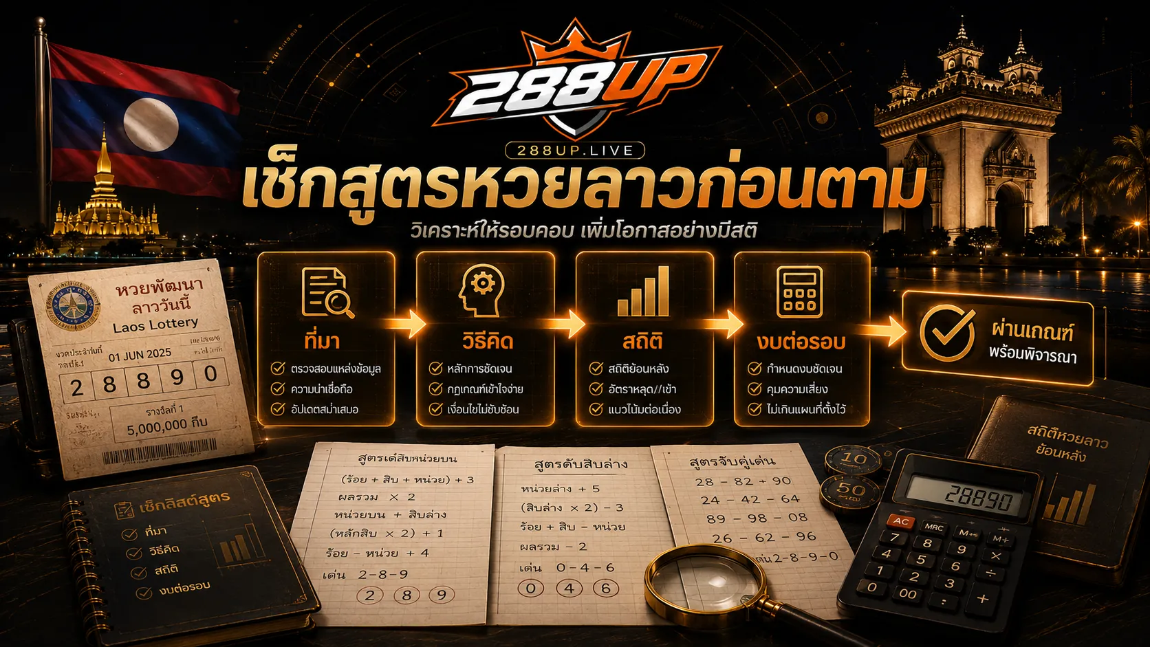 เกณฑ์เช็กความน่าเชื่อถือของสูตรหวยลาวก่อนตามเลข