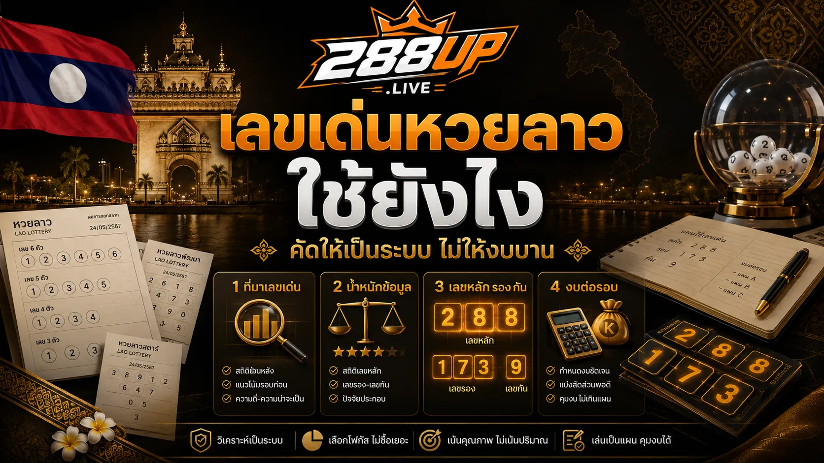 เลขเด่นหวยลาวใช้ยังไง ไม่ให้ซื้อเยอะจนงบบานตั้งแต่รอบแรก