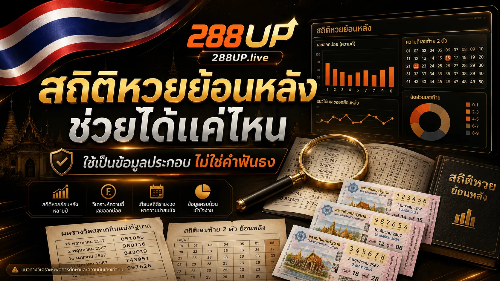 สถิติหวยย้อนหลังช่วยได้แค่ไหนก่อนซื้อหวยไทย