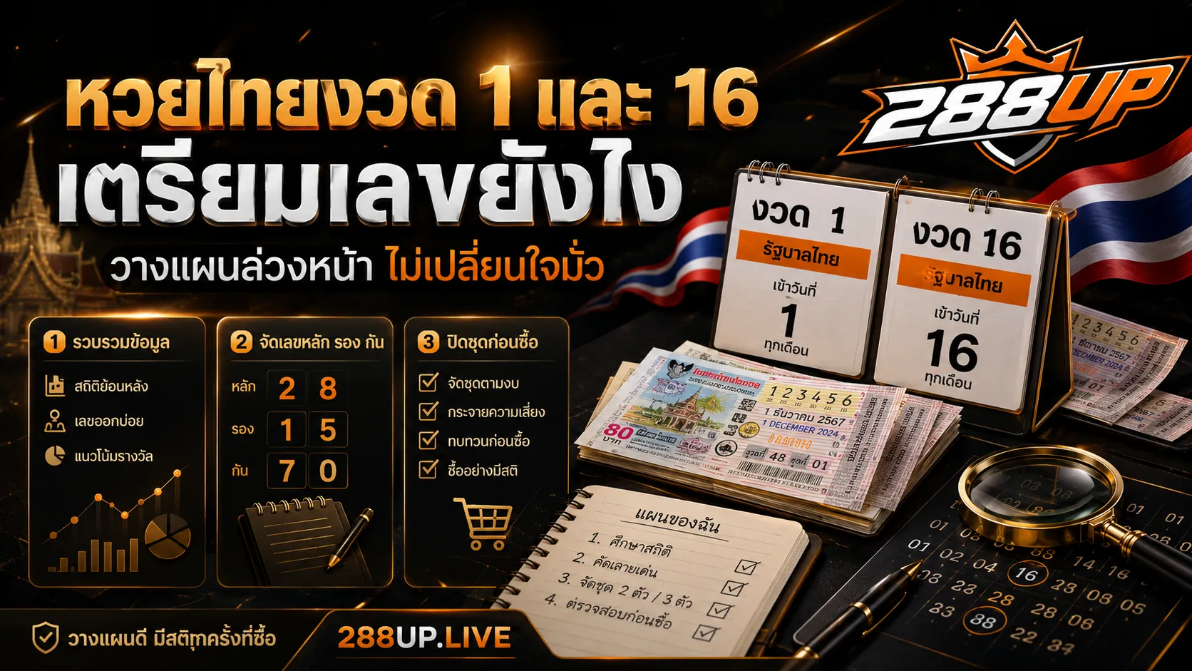 หวยไทยงวด 1 และ 16 ควรเตรียมเลขล่วงหน้ายังไง